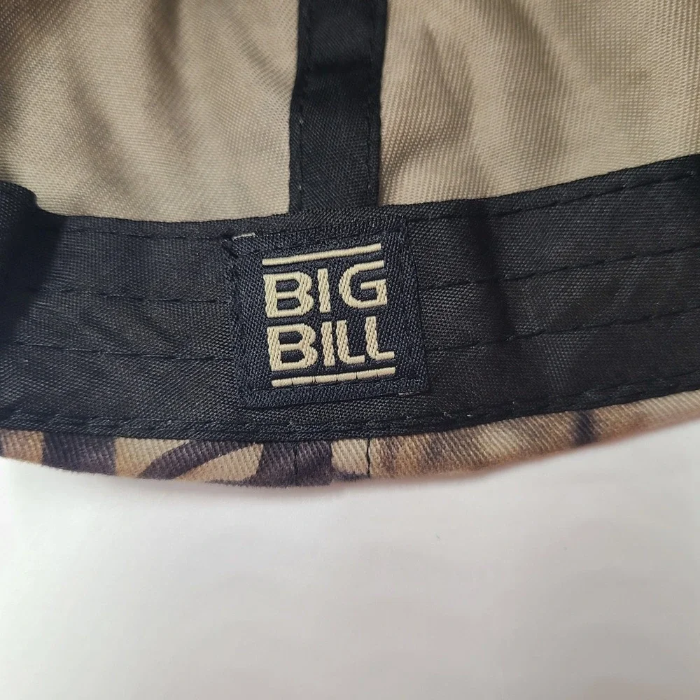 Big Bill Hat Adjustable Camo Beige Blank Hunting Outdoors Wood'n Trail Dad Men